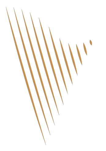 Modern, hárfa alakú arany logó átlátszó háttéren